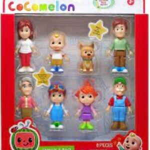 Jazwares CoComelon Family 8 Figure Pack Set